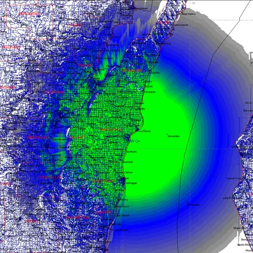 DSC Manitowoc, WI Coverage Map