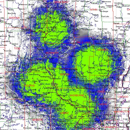 DSC St. Cloud, MN Coverage Map